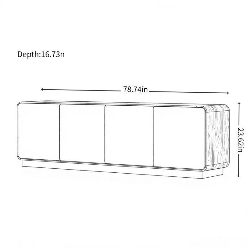 Meuble télé simple et tendance vert