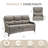 Deb 71" Outdoor Wicker Rattan Patio Sofa With 6" Thick Cushions-905469064