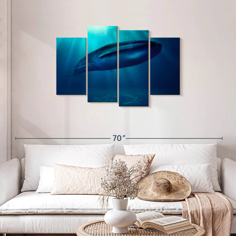 Brampt Blue Whale Underwater, 27"H x 43"W