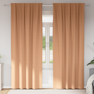 Curtains With Curtains 2 Pcs Polyester