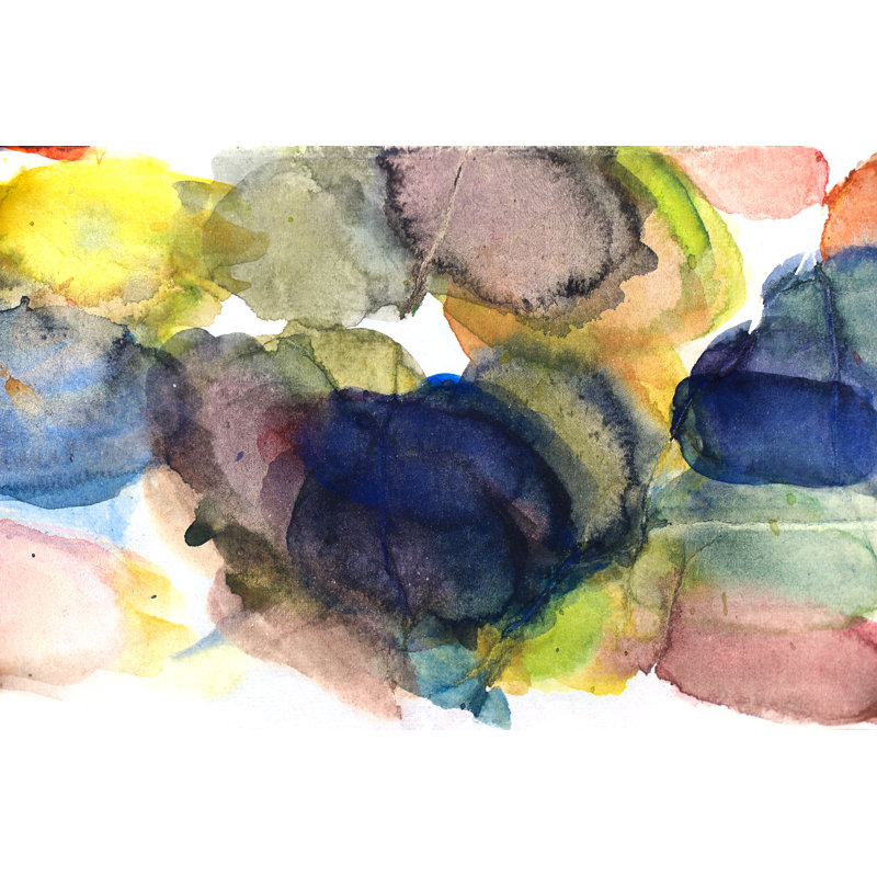 Watercolour Abstract Background by Lutavia - No Frame Print on Canvas, 51cm H x 76cm W