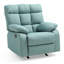 Élégant fauteuil inclinable rembourré bleu sarcelle-161220357