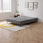 Sommier simple BedTech Knock Down, base de lit plateforme robuste en métal et en tissu gris avec assemblage facile, aucun sommier-2000935665