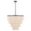 26" 5-Light Tiered Rope Drum Chandelier-1047239935