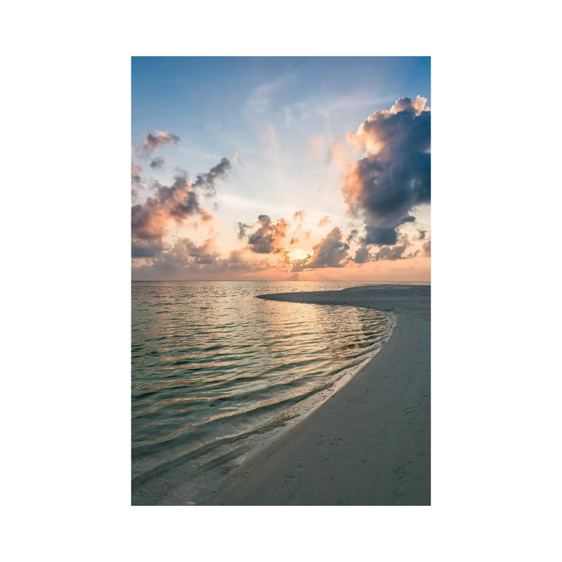 Sunset At The Beach by Jan Becke - Wrapped Canvas Gallery-Wrapped Canvas Giclée, 30.48cm H x 20.32cm W