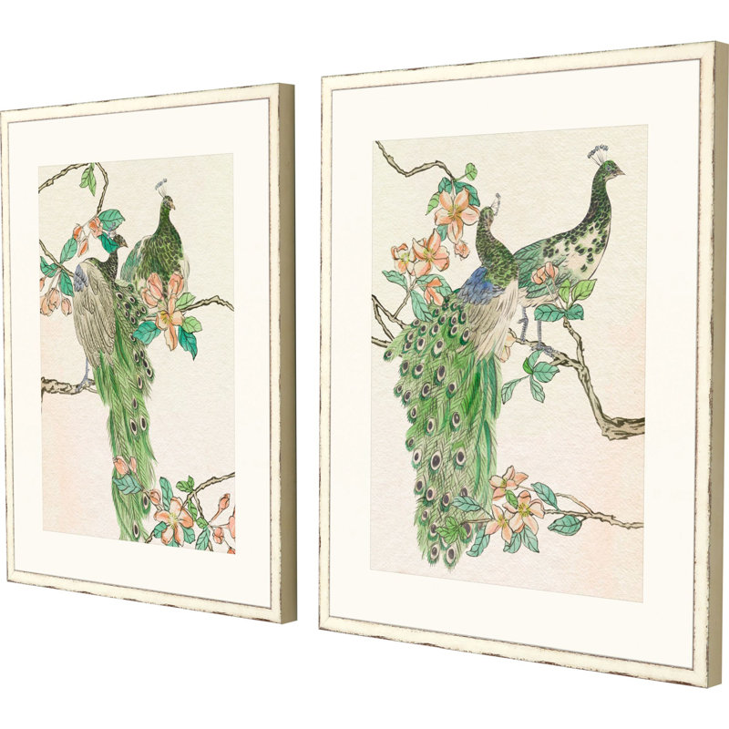 Emerald Peacock II Set by Wang