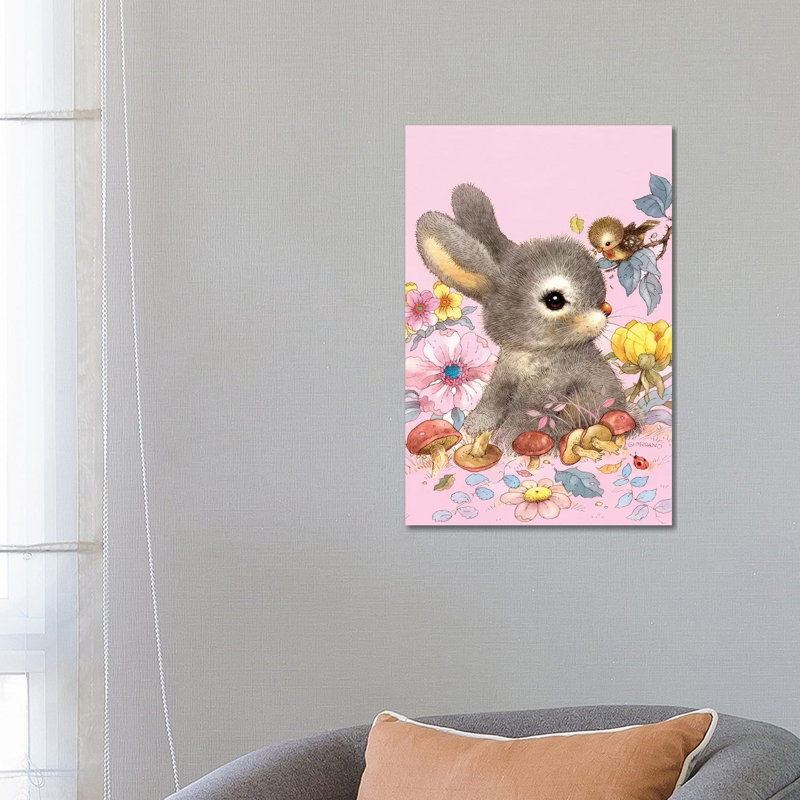 Baby Bunny by Giordano Studios - Wrapped Canvas Gallery-Wrapped Canvas Giclée, 66.04 cm H x 45.72 cm W x 1.91 cm D