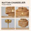Luminaire suspendu 12,6 po Boho Farmhouse-129870567