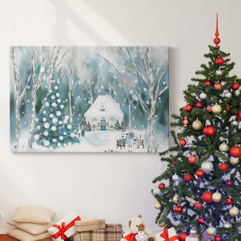 Christmas Holiday Arts - Toile tendue avec châssis XMA171471, H 18 po x l 27 po