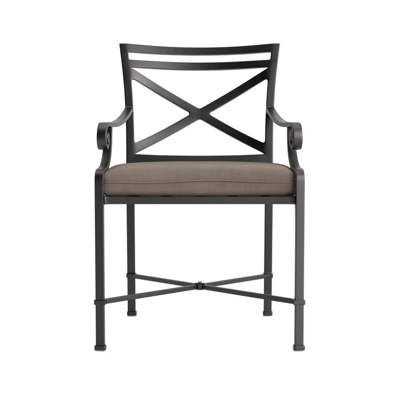 Venetian Outdoor Lounge Chair, Fusion Dove, Textured Pewter