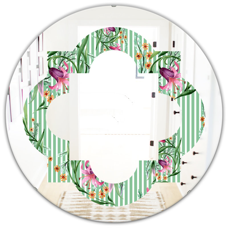 Miroir mural Quatrefoil, 31,5 po x 31,5 po
