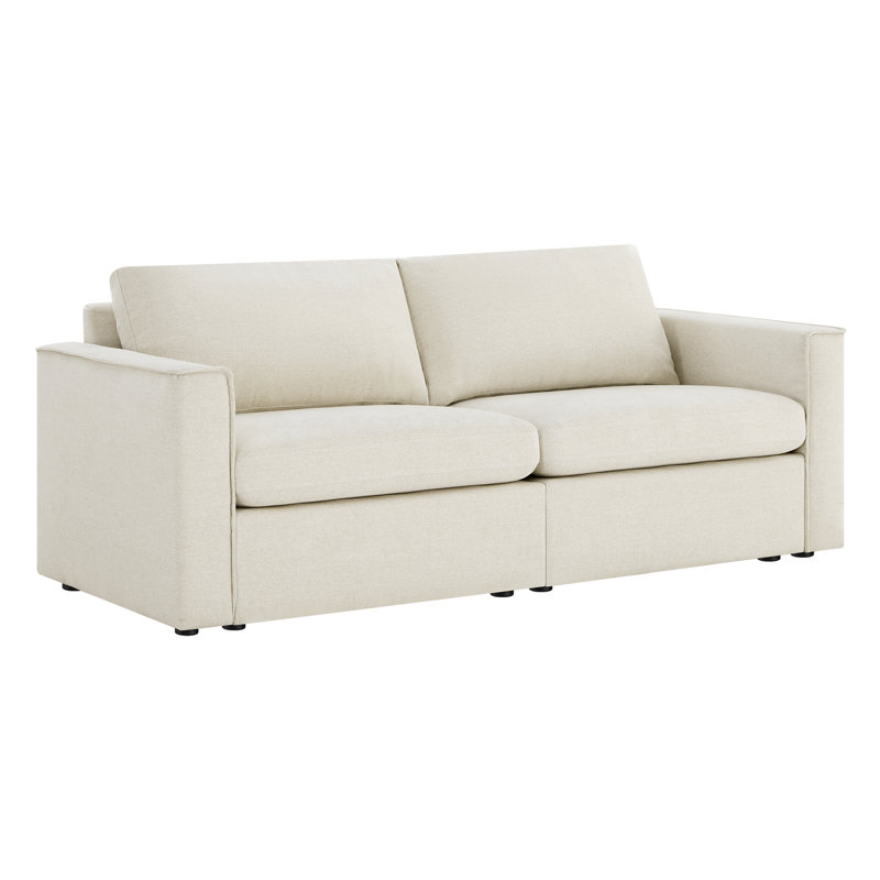 Canapé modulaire rembourré 2 pièces Luxe, White