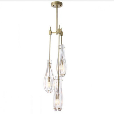 Lustre clair en forme de larme