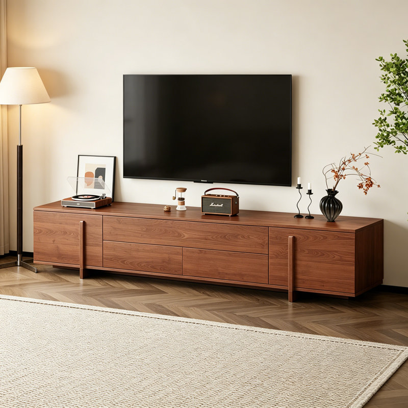 Meuble télé moderne, simple et tendance, Brun noyer
