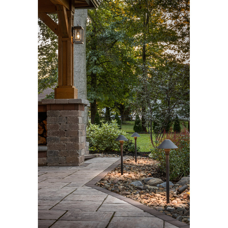 Hardy Island Brown Low Voltage Pathway Light, 15.5" H x 6.75" W x 6.75" D