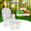 Ensemble de chaise berçante, fauteuil berçant et repose-pieds avec coussin