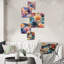 Ison - ensemble d'art mural floral de 5