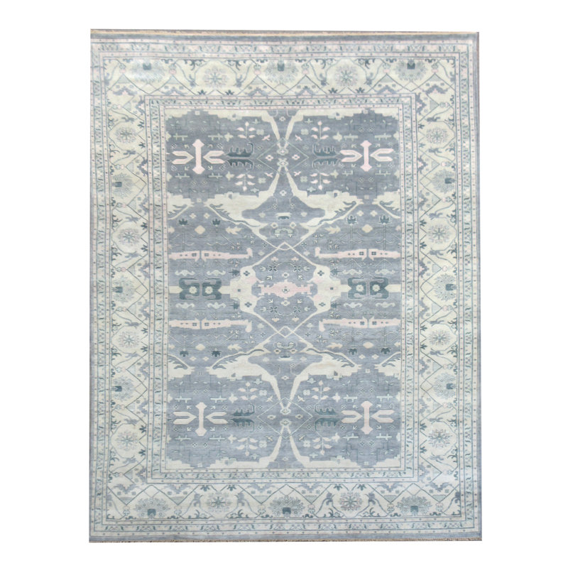 Tapis gris Oushak 13 x 21