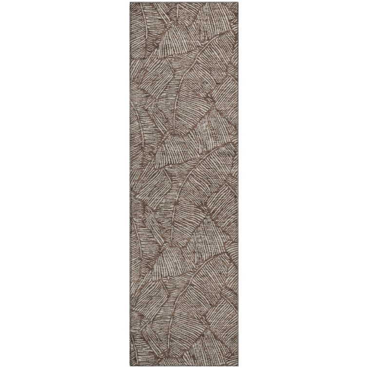 Premium Machine Washable Prisco Brown Rug