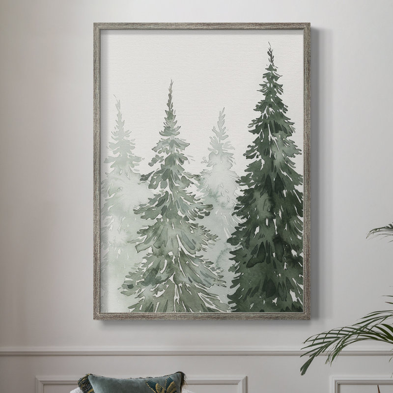 Winter Washed Coppice I Framed Print - Solid Wood, 30" H x 24" W