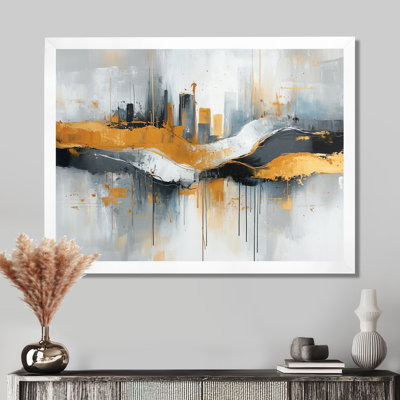 «Bold Minimalisme Cityscape Horizion I», art mural paysage urbain