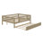 Wood Daybed With Trundle And Fence Guardrails-1255927859