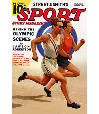 Publicité rétro « behind the olympic scenes »-sans cadre