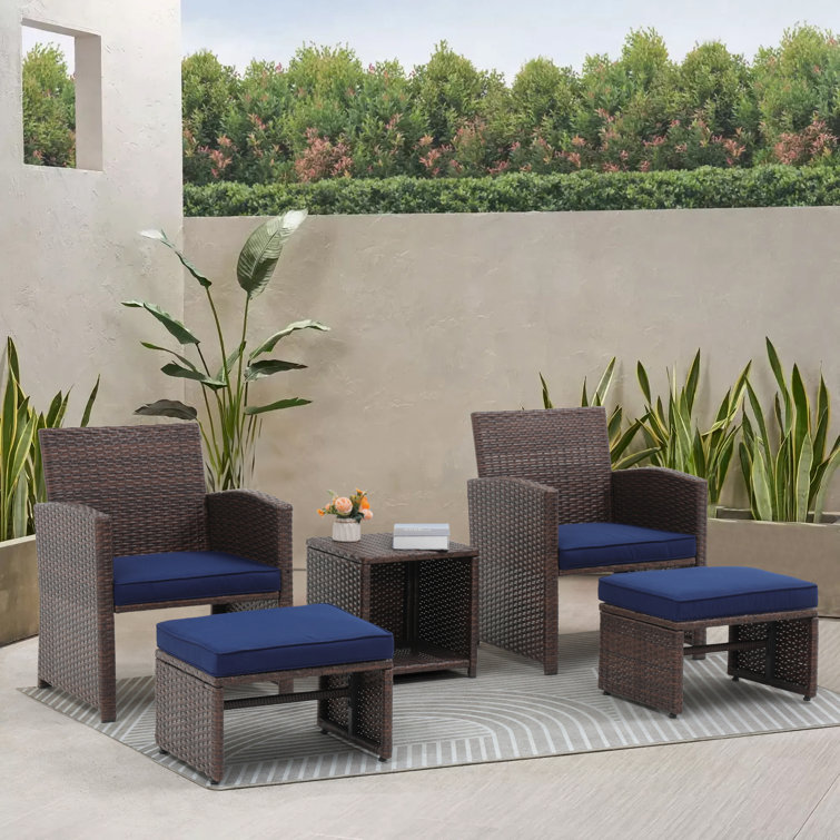 Rand 2 - Person Outdoor Seating Group with Cushions