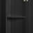 Storage Cabinet With Two Doors For Bathroom, Office, Adjustable Shelf, MDF Board, Black