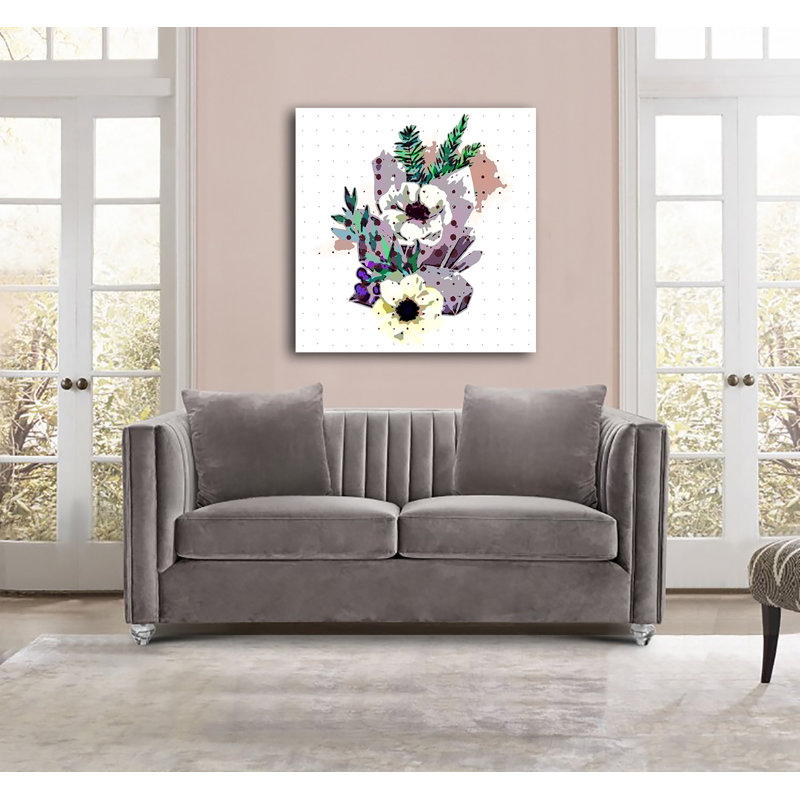 Boho Gems And Flowers I - impression sur toile tendue, H 8 po x l 8 po x P 1,5 po