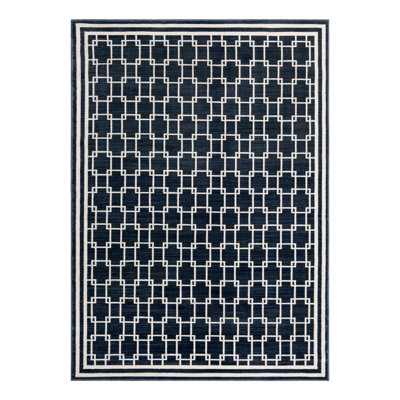 Jill Zarin Metropolitan Uptown Rug Navy Blue