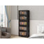 Armoire de rangement pliante polyvalente avec porte magnétique et roulettes, idéale pour organiser divers espaces et classer des articles
