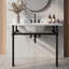 Ensemble de pieds de salle de bain et de siphon en P 37,4 po Copeland, noir mat-132289105