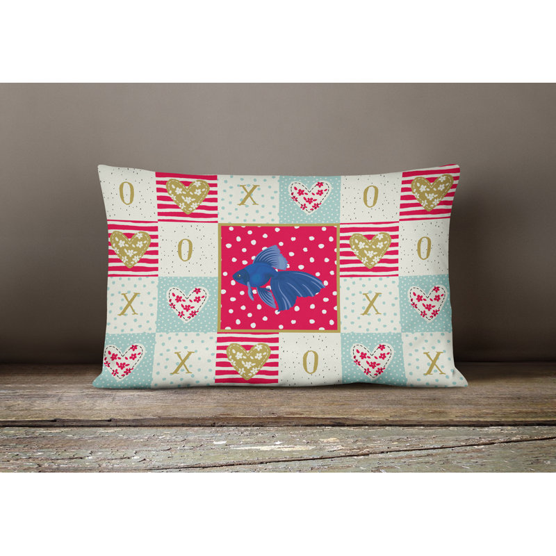  Coussin extérieur rembourré Veiltail Fish Love
