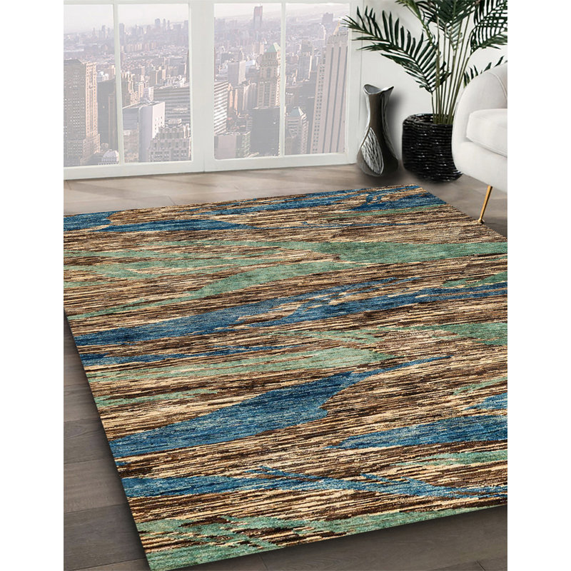 Abstract Indoor Rug, Round 4'