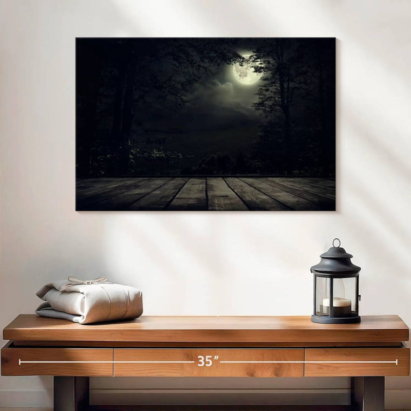 Marvelous Full Moon, 8" H x 12" W
