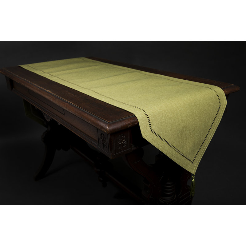 Ahmyla Table Runner, Green, 72" L x 16" W