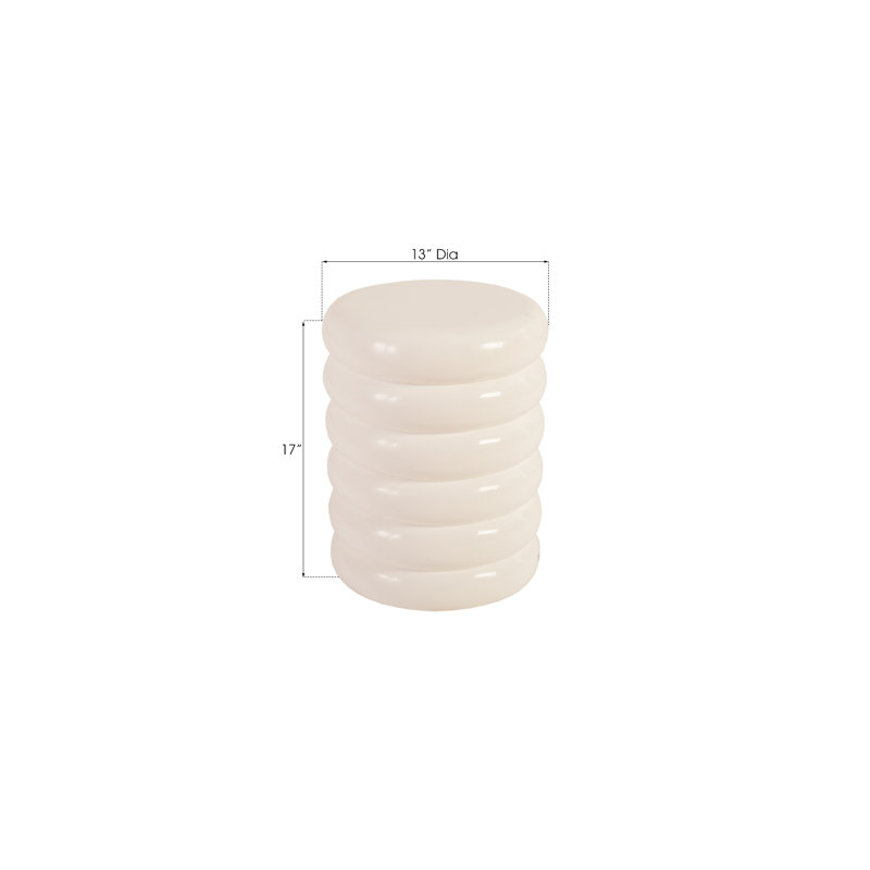 Ribbed Accent Stool