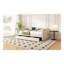 Lit de jour simple rembourré en velours beige avec tiroirs de rangement, lit d'invité de style Mid-Century pour chambre à coucher