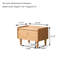 Mini-meuble-lavabo en bois massif 23,62 po