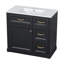 Meuble-lavabo sur pied 36 po en céramique, armoire de rangement avec tiroirs basculants et support de porte 36 po-626257434-626257429