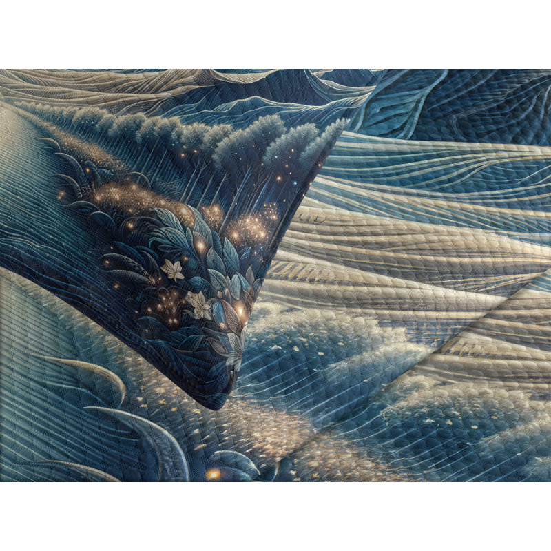 Ambesonne Not Solid Color Coverlet Set