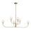  Lustre classique 6 lumières avec accoudoirs ombragés
