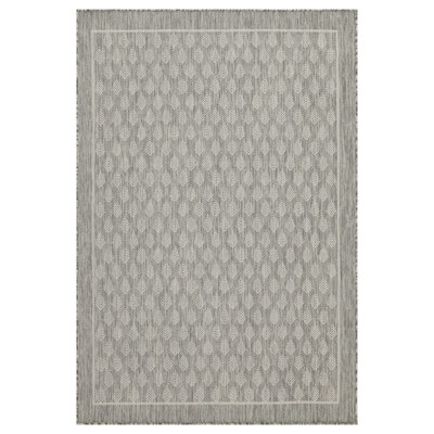Widmer 2'7" x 7'3" Rectangular Leaf Pattern Area Rug with Border