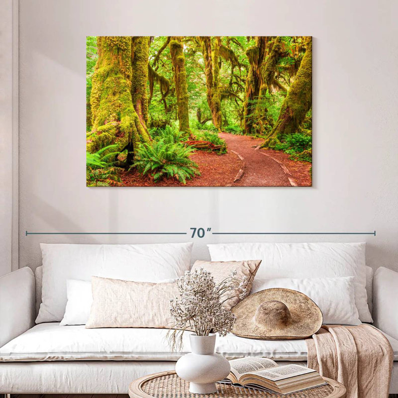 Mossy Hoh Rainforest Trees, 30" H x 45" W
