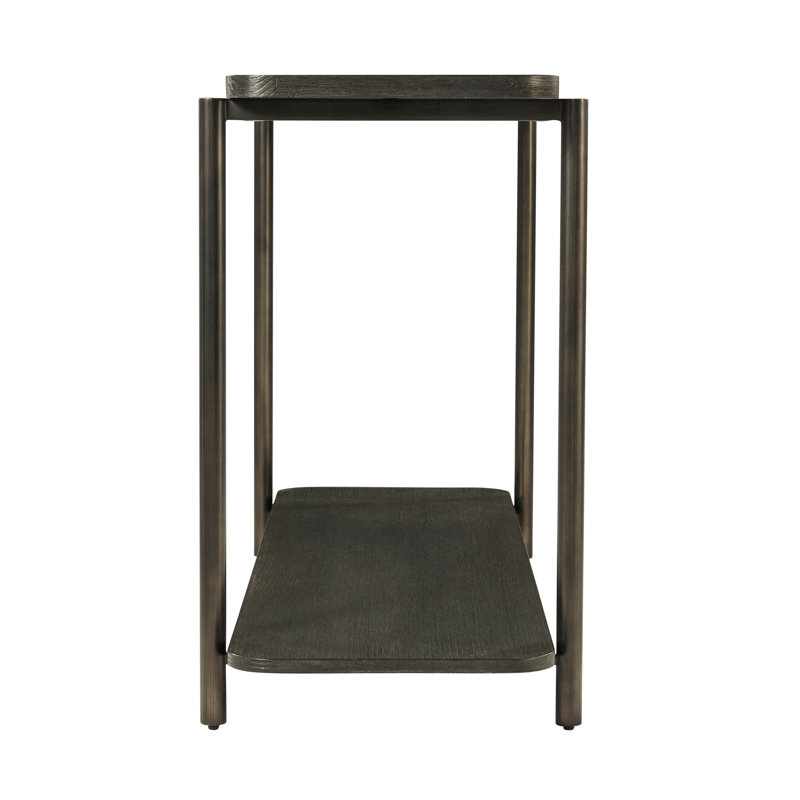 Repose 60'' W Solid Wood Console Table, Charcoal Oak