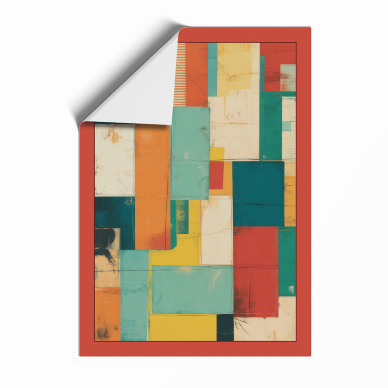 Colour Balance Mid-Century - Framed Print, Unframed, A4 - 29.7 x 21.0 cm