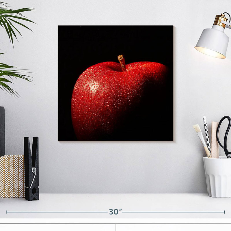 Yarlin Dewy Red Apple, 16" H x 16" W