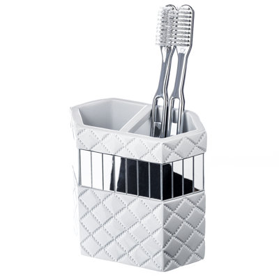 Porte-brosse à dents matelassé en résine