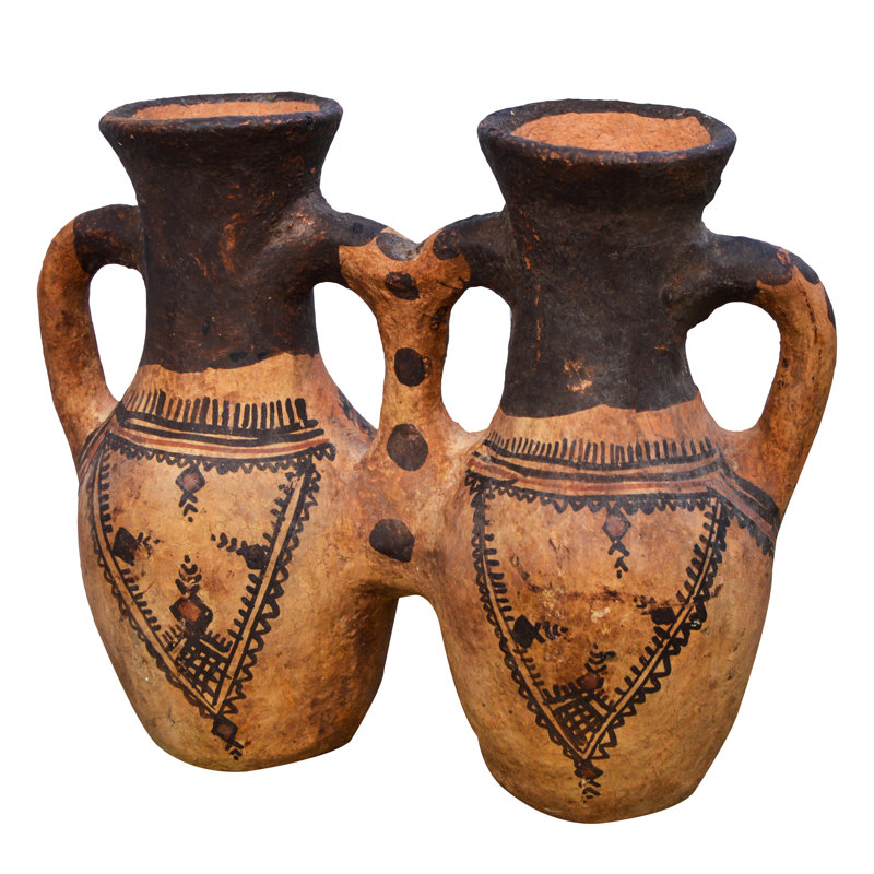Moroccan Water Vessel W/ Berber Tattoos